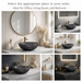 Black Transparent Glass Wash Basin 6
