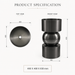 Black metal globe pedestal wash basin 