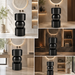 Black metal globe pedestal wash basin 