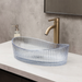 Boat Shape Transparent Glass Wash Basin