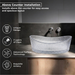 Boat Shape Transparent Glass Wash Basin 