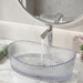 Boat Shape Transparent Glass Wash Basin