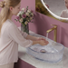 Boat Shape Transparent Glass Wash Basin