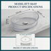 Boat Shape Transparent Glass Wash Basin Size