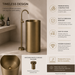 Bronze Metal Pedestal Wash Basin