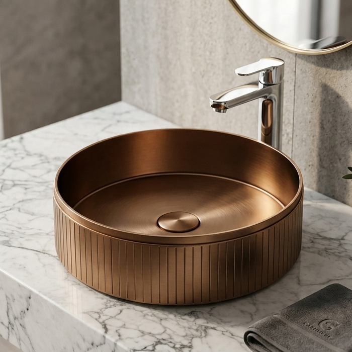 Bronze Stainless Steel Wash Basin 2