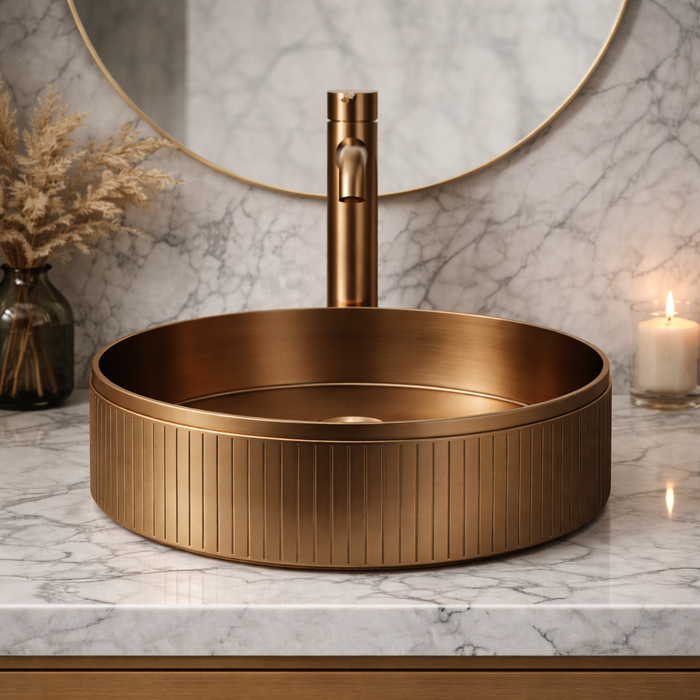 Bronze Stainless Steel Wash Basin 4