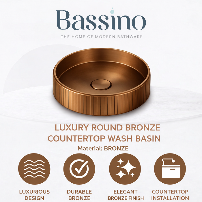 Bronze Stainless Steel Wash Basin 5