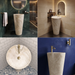 Ceramic Pedestal Wash Basin With Tap-Hole | Ivory