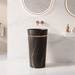 Ceramic Pedestal Wash Basin | Black
