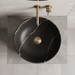 Ceramic Pedestal Wash Basin | Black