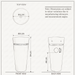 Ceramic Pedestal Wash Basin | White