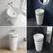 Ceramic Pedestal Wash Basin | White