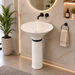 Ceramic Pedestal Wash Basin | White