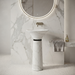 Ceramic Pedestal Wash Basin | White