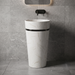 Ceramic Pedestal Wash Basin | White