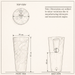 Ceramic Pedestal Wash Basin With Tap-Hole | Brown & Gray 