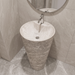 Ceramic Pedestal Wash Basin With Tap-Hole | Gray 