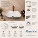 Ceramic Table Top Wash Basin, Matt Marble Finish 