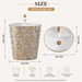 Ceramic Wall Mount Half Pedestal Wash Basin size 
