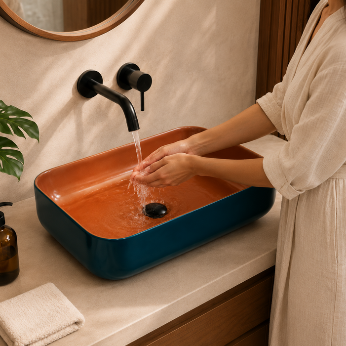 Premium Designer Table top/Counter top Wash Basin/Vessel sink (20x16x5.5 In) BTT-1890