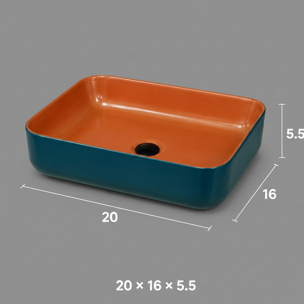 Premium Designer Table top/Counter top Wash Basin/Vessel sink (20x16x5.5 In) BTT-1890