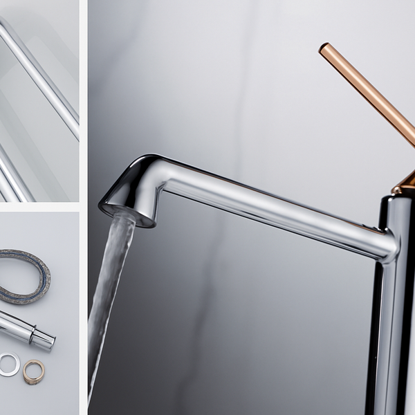 BASSINO CLASO Long Body Basin Designer Faucet Mixer | 3 Years Warranty Chrome