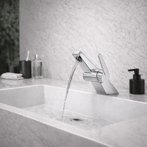BASSINO CROZ Short Body Basin Modern Faucet Mixer | 3 Years Warranty Chrome