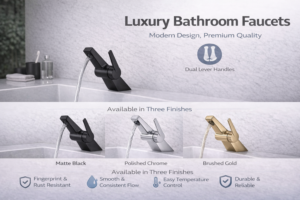 BASSINO CROZ Short Body Basin Modern Faucet Mixer | 3 Years Warranty