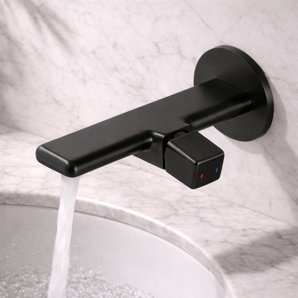 BASSINO MAVEN Concealed Hot & Cold Mixer Basin Faucet | 3 Years Warranty Black