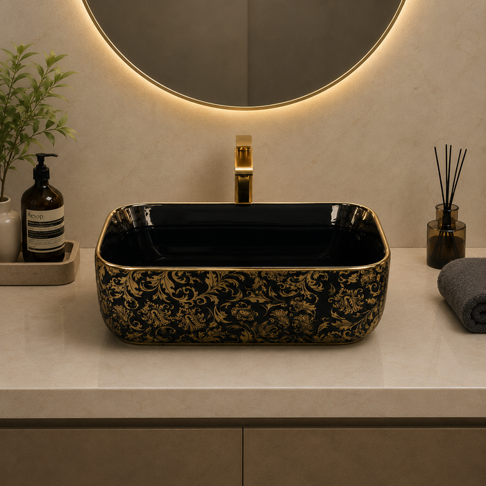 Premium Designer Table top/Counter top Wash Basin/Vessel sink (16x12x6 In)