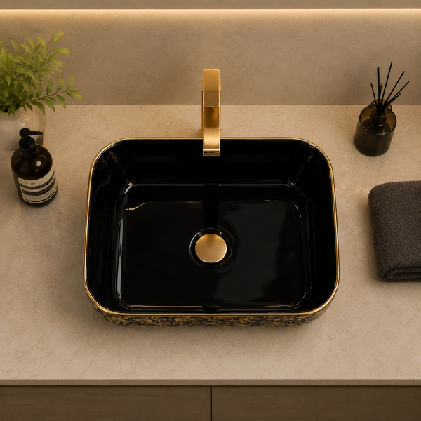 Premium Designer Table top/Counter top Wash Basin/Vessel sink (16x12x6 In)