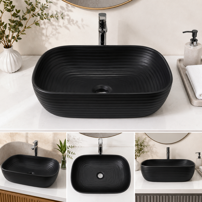 Premium Designer Table top/Counter top Wash Basin/Vessel sink (18x13x5.5 In)