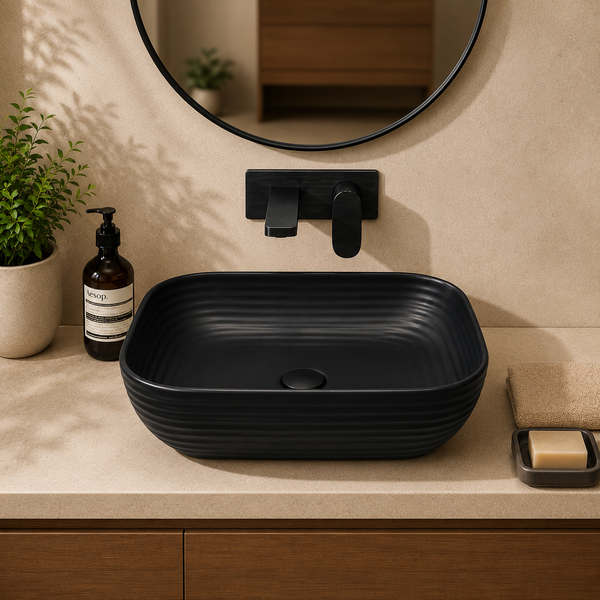 Premium Designer Table top/Counter top Wash Basin/Vessel sink (18x13x5.5 In)