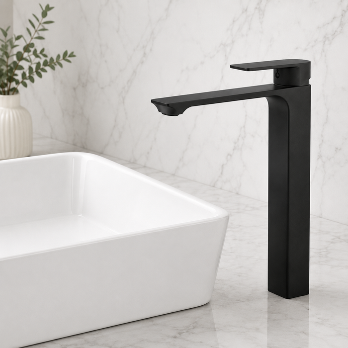 BASSINO JET Long Body Basin Premium Faucet Mixer | 3 Years Warranty Black