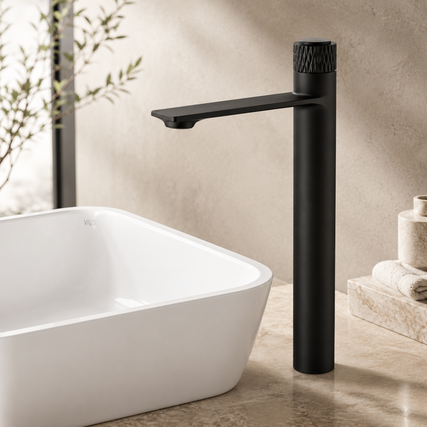 BASSINO BITA Long Body Basin Faucet – Push Button Mixer | 3 Years Warranty | Black