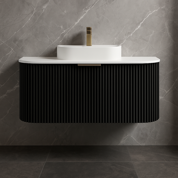 800mm PVC Bathroom Main Cabinet with Rock Slate Top (Without Basin & Mirror)