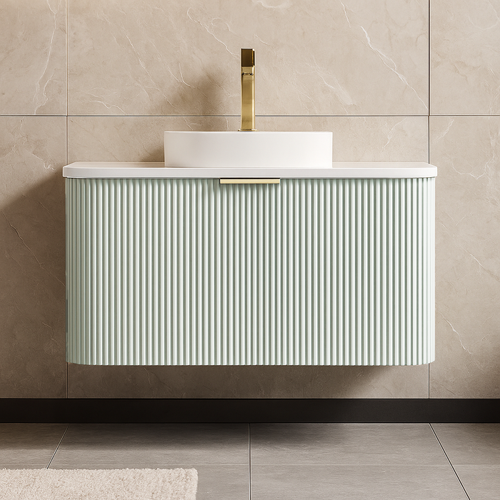 800mm PVC Bathroom Main Cabinet with Rock Slate Top (Without Basin & Mirror)