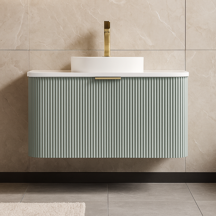 800mm PVC Bathroom Main Cabinet with Rock Slate Top (Without Basin & Mirror)