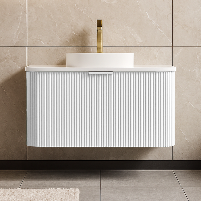 800mm PVC Bathroom Main Cabinet with Rock Slate Top (Without Basin & Mirror)