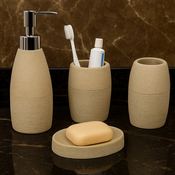 Bathroom Accessory Set - 4 Pieces