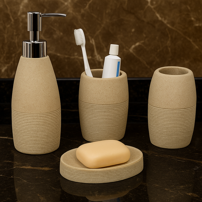 Bathroom Accessory Set - 4 Pieces