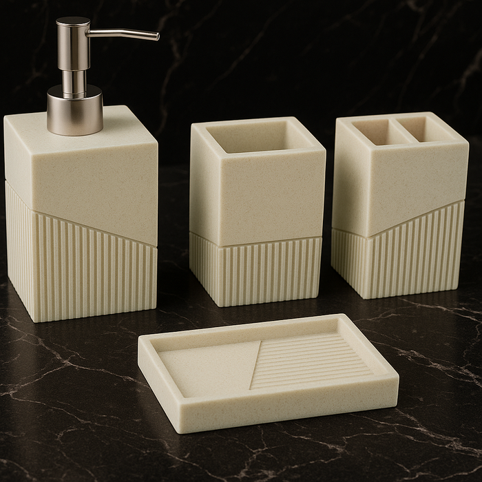 Bathroom Accessory Set 4 Pieces
