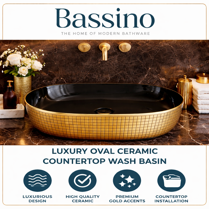 Premium Designer Table Top Wash Basin (24X16X5 In) BTT-917