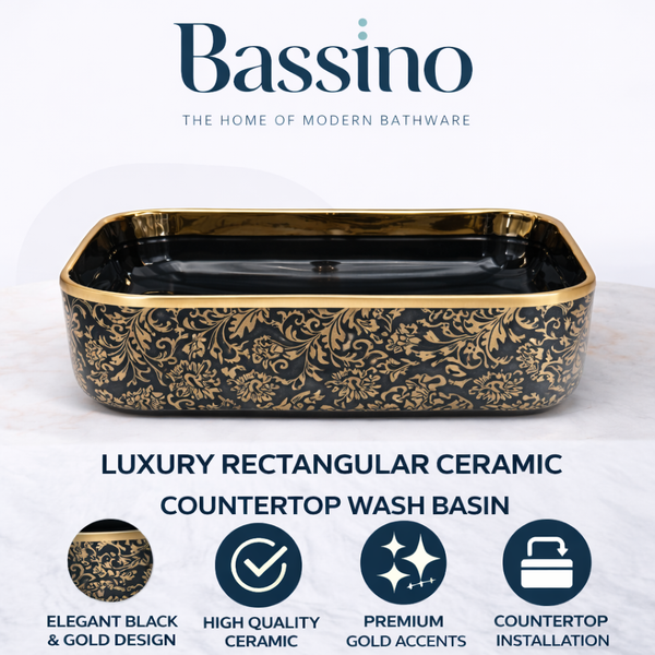 Premium Designer Table top/Counter top Wash Basin/Vessel sink (16x12x6 In) BTT-1266