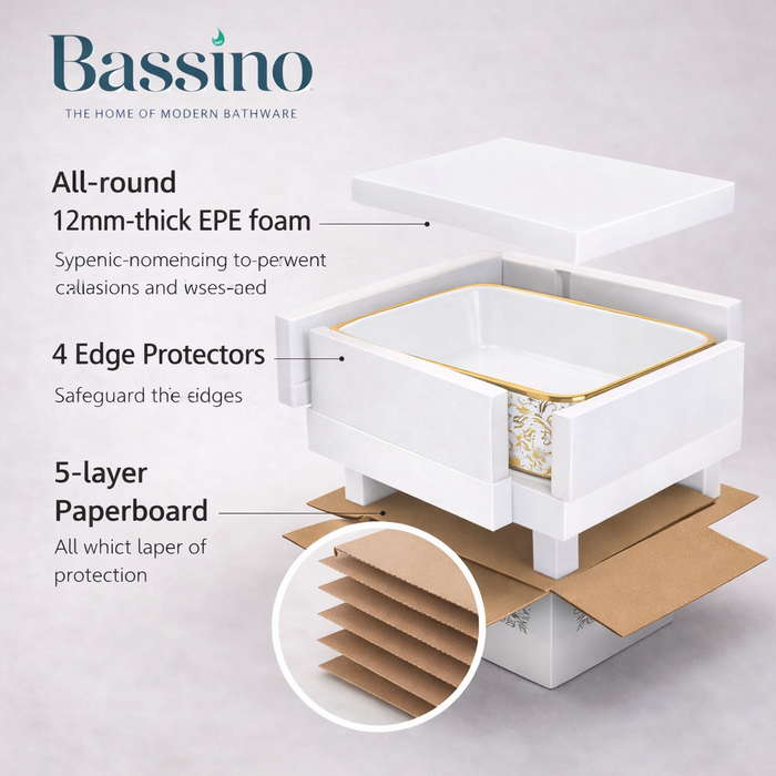 Premium Designer Table top Wash Basin (19x15x5.5 In) BTT-1040