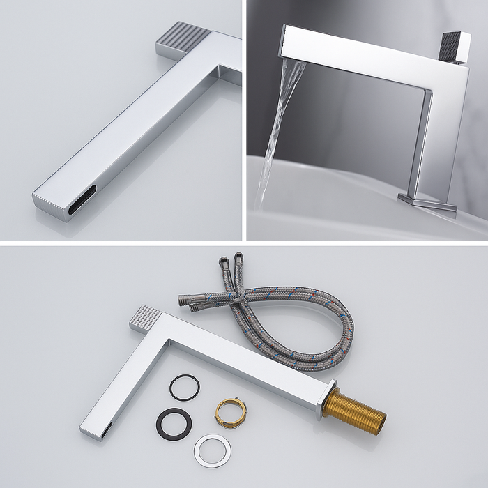 BASSINO TEE Long Body Contemporary Style Basin Faucet | 3 Years Warranty