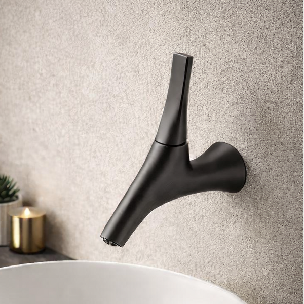 BASSINO Carlos Series Aura Wall-Mounted Designer Faucet Gun Grey