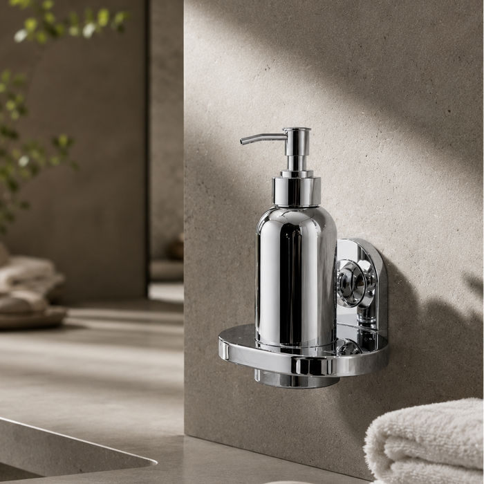 BASSINO Stylish Liquid Soap Dispenser For Bathroom/office/home/hotels-SS 304-CHROME FINISH