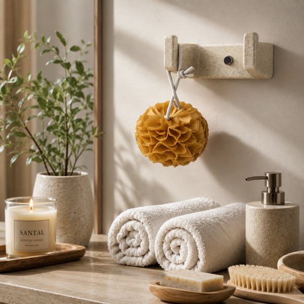 BASSINO Stylist Robe Hook for bathroom/bedroom-Glossy Marble